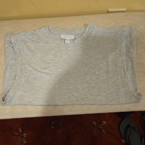 TOPSHOP Gray Sleeveless Top - Picture 4 of 4